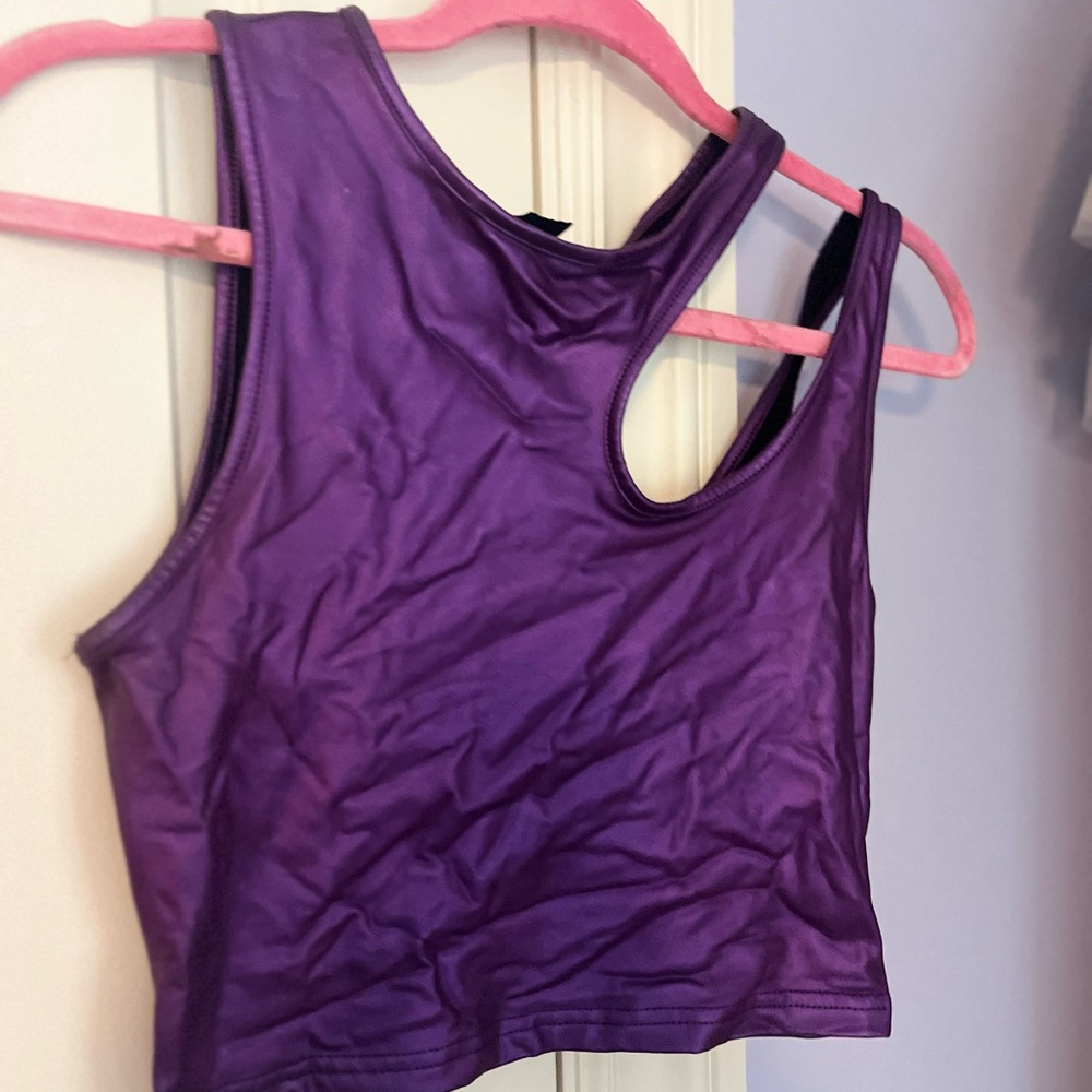 SHEIN Vibrant Purple Tank Top